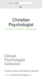 Mobile Screenshot of christianpsychologist.co.za